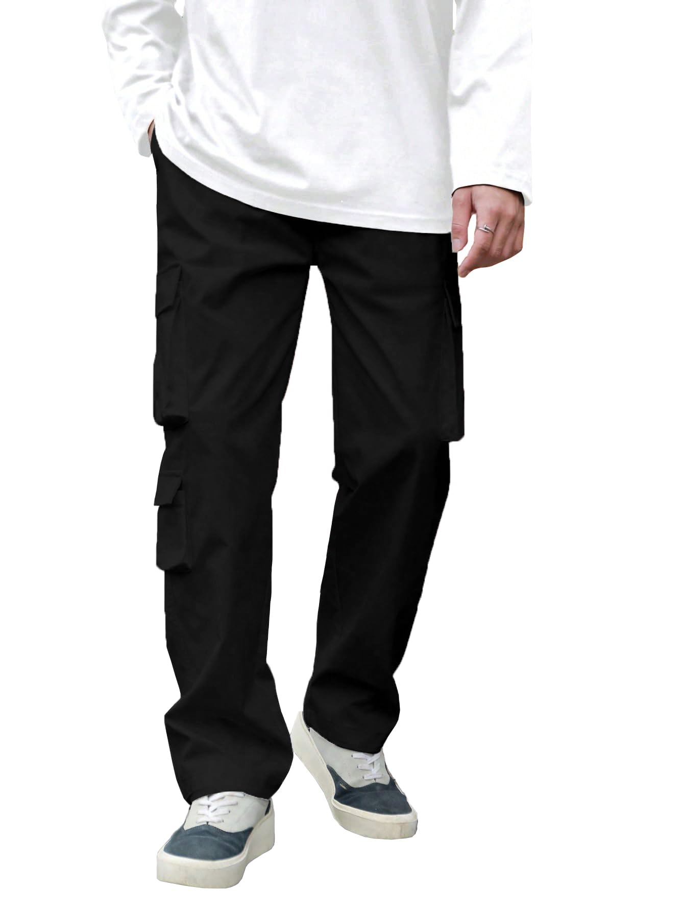 tagdo Men Flap Pocket Side Cargo Trouser (2032)-picture-18