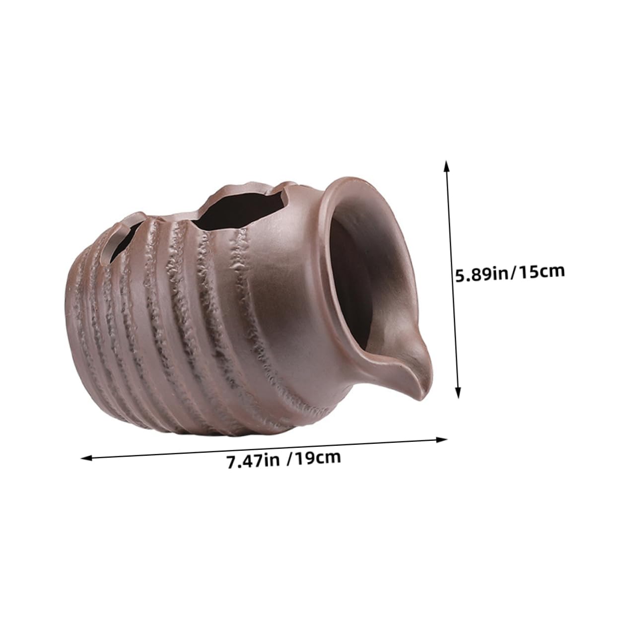 Zerodeko Contenitore in Ceramica Decorativo per Fontana da Giardino Esterno di Spruzzatore d Acqua, Design Altamente Realistico e Decorazione per Giardino Annuale