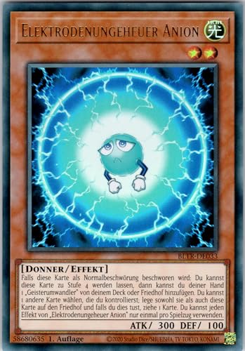 Elektrodenungeheuer Anion - BLTR-DE033 - Ultra Rare - 1. Auflage - Deutsch - Yugioh - Battles of Legend: Terminal Revenge - mit RC-Fieldcenter
