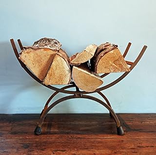 Bowley & Jackson Traditional cast iron metal log store holder