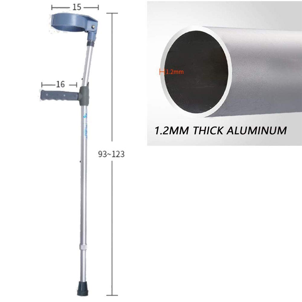 Kijki do chodzenia, kule ortopedyczne, aluminiowe kule ortopedyczne dla dorosłych i nastolatków, regulowane, lekkie, ergonomiczne uchwyty, wygodne uchwyty, wytrzymałe aluminium o wysokiej gęstości,