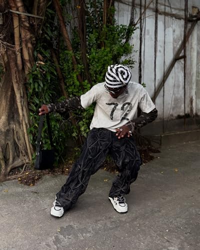 Y2k Streetwear Jeans Grunge Pants Baggy Street Hip Hop Wide Leg Jeans Trousers2