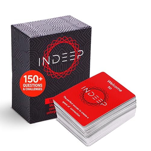 InDeep Couples Game – 100 Conversation Cards with 3 Levels