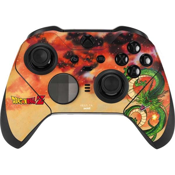 Skinit Decal Gaming Skin Compatible with Xbox Elite Wireless Controller Series 2 - Officially Licensed Dragon Ball Z One Wish Shenron Design