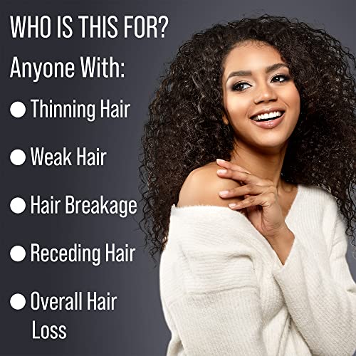 Rice Water for Hair Growth Serum, Fermented Rice Serum for Hair Loss Prevention, Thicker Locks, Split End Therapy, Topical Scalp Treatment for Women, Black Women, and Men with Seaweed Extract, 1oz - Thumbnail 4