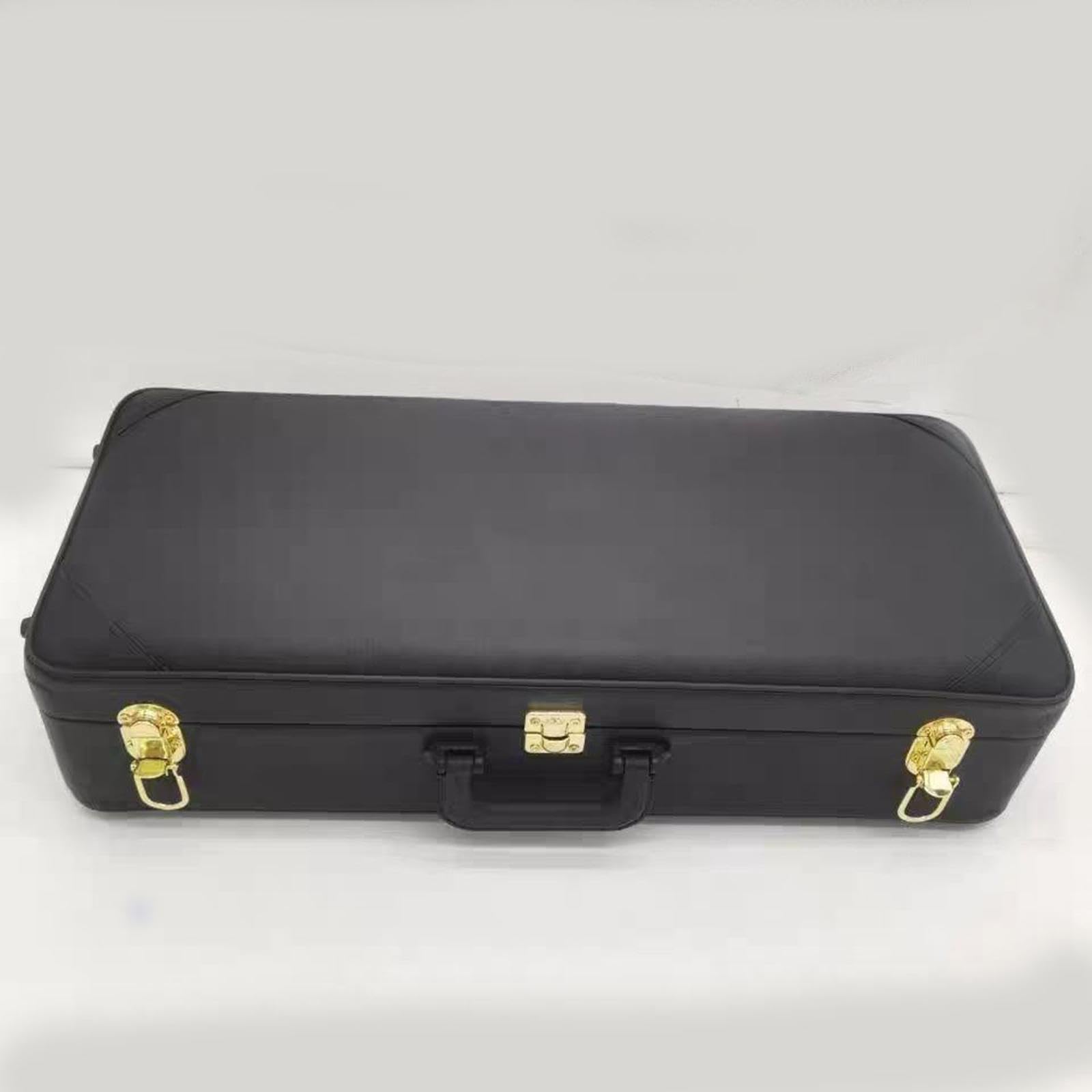 Generic Custodia per Strumenti a Fiato in Similpelle con Interno Imbottito, di Chiusura, Maniglia per Il Trasporto, Custodia Rigida Portatile Adatta a, per Tromba