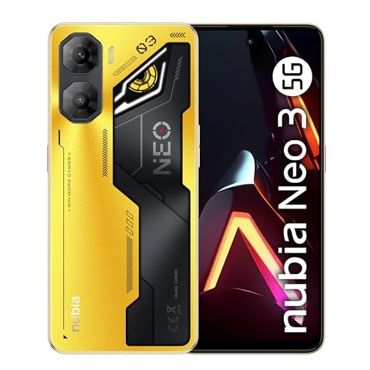nubia Neo 3 5G Smartphone Gaming Android 15, 8+12GB RAM Dinamica + 256GB ROM, Display 6.8” FHD+ 120Hz, Camera 50MP, Smartphone Dual SIM 5G, NFC, Batteria 5230mAh, Alte Prestazioni, Titanium Gold