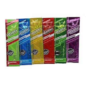 Kush Herbal Wraps Canadian Hemp 6 Pack Variety- Kiwi Strawberry, Berries, Lemonade, Grape, Sweet + DSS Scoop Card