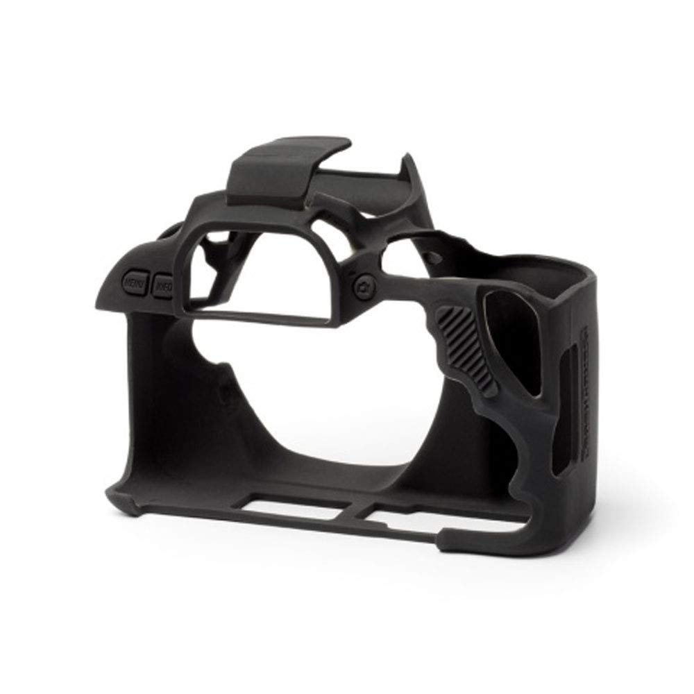 Camera Silicone body Protective Camera Case Cover Compatible with Canon 200D (Black)-image-36