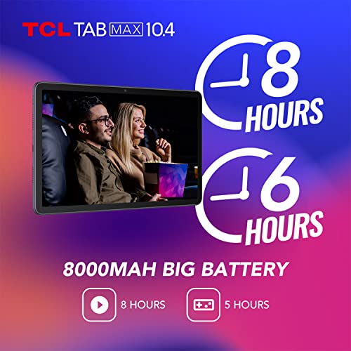 Tablet TCL TABMAX 10.4, Wi-Fi, 256GB, 6GB RAM, Octa-Core, Tela 10.4