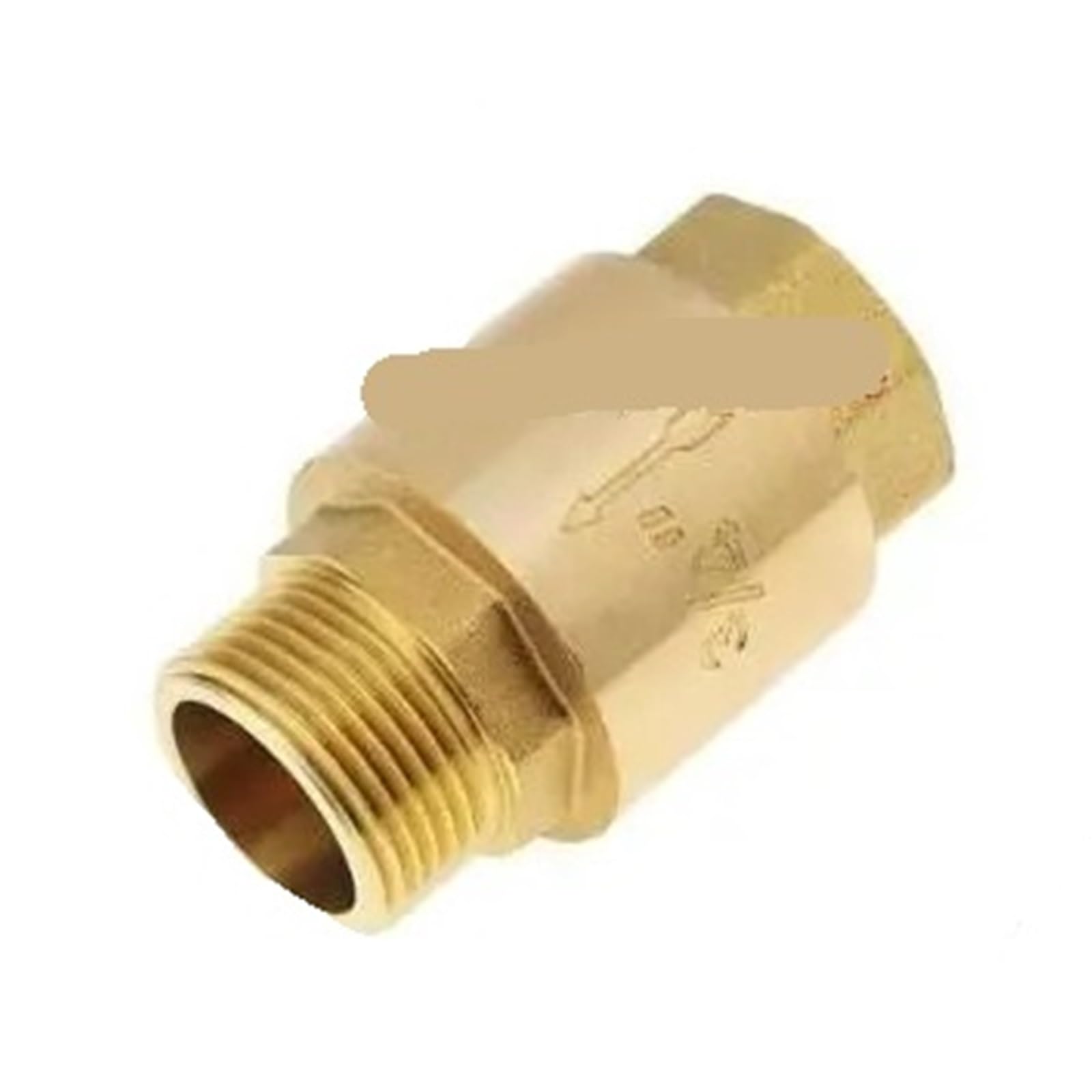 Uyzndkvsi One Color Brass Anti Backflow Check Valves 3/4 Inch Inline Spring Type