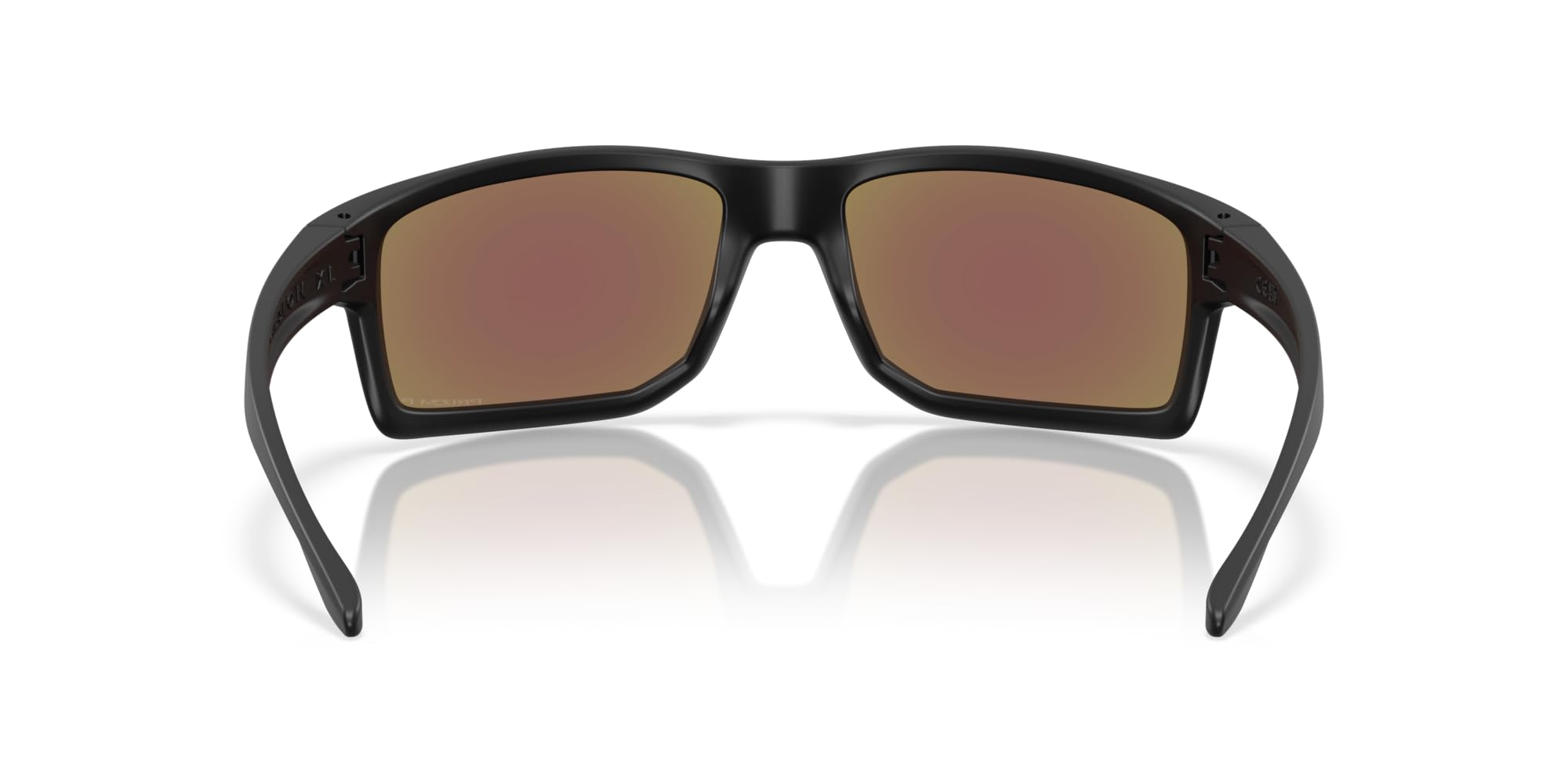 Oakley Occhiali da sole rettangolari da uomo Oo9470 Gibston XL, Nero opaco/zaffiro Prizm, 62 mm