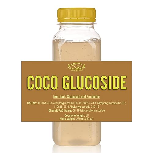 Artekas Innovation Coco Glucoside - Surfactante y emulsionante no iónico - Gel - 8.82 oz - Para formulaciones y cuidado de la piel DIY - Geles de