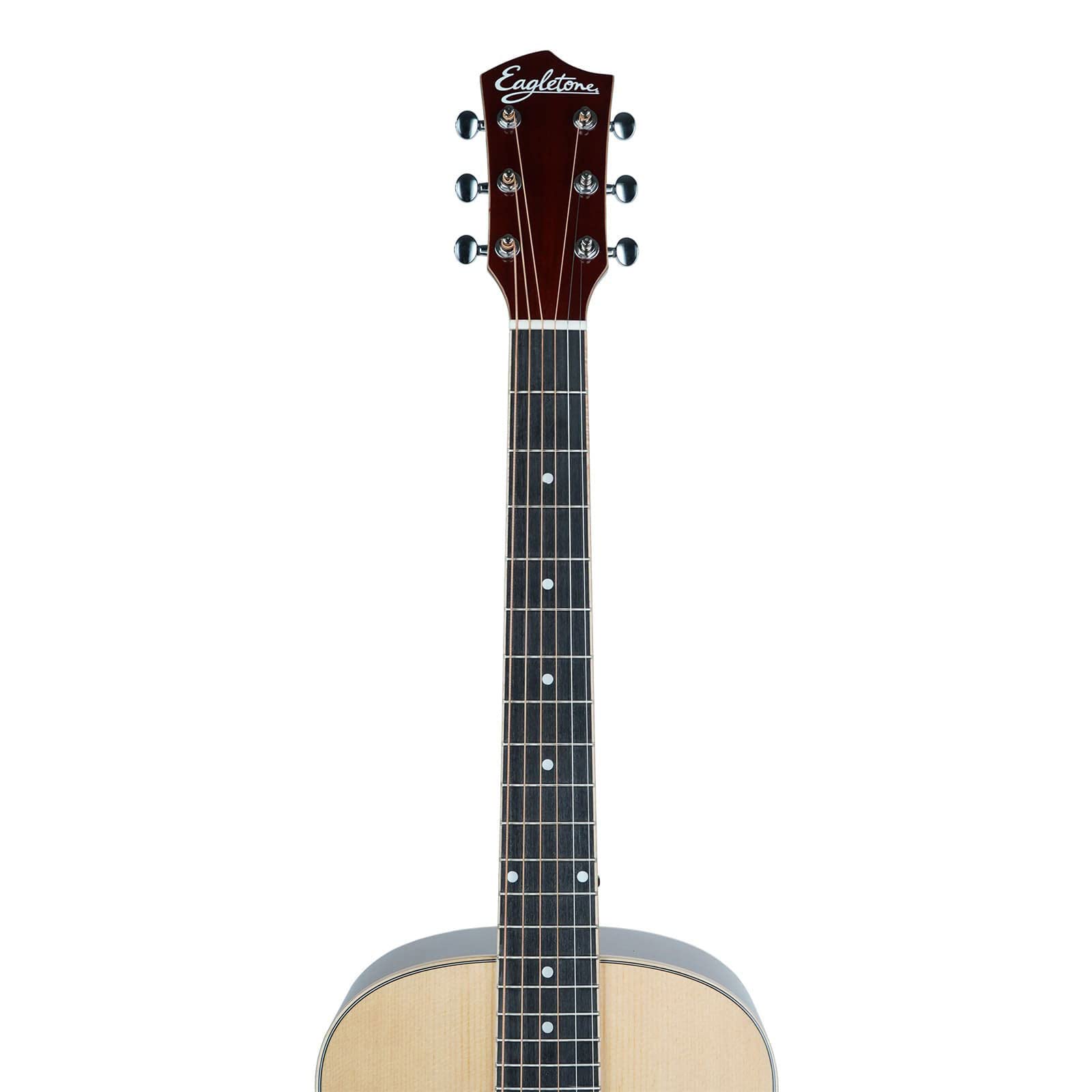 Guitare Folk de Voyage Eagletone HOBO Electro Natural - Guitare électro pour guitariste débutant ou confirmé - Forme Travel pour jouer à la maison, sur scène, en studio, en extérieur - Housse Offerte