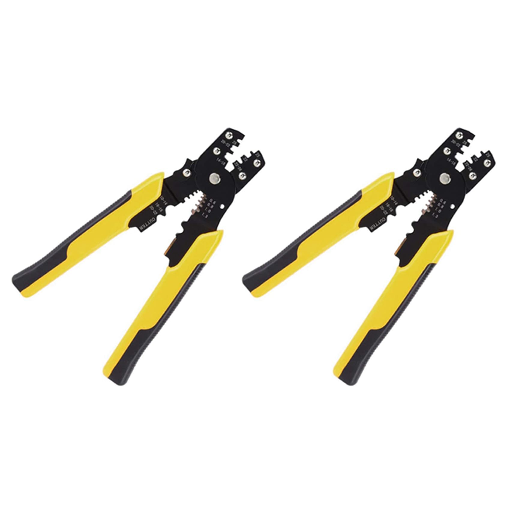 Jnchdghwa 2 Pcs Crimp Tool Crimper Plier Wire Crimpers Adjustable Crimping Range for Cutting and Pressing Cables