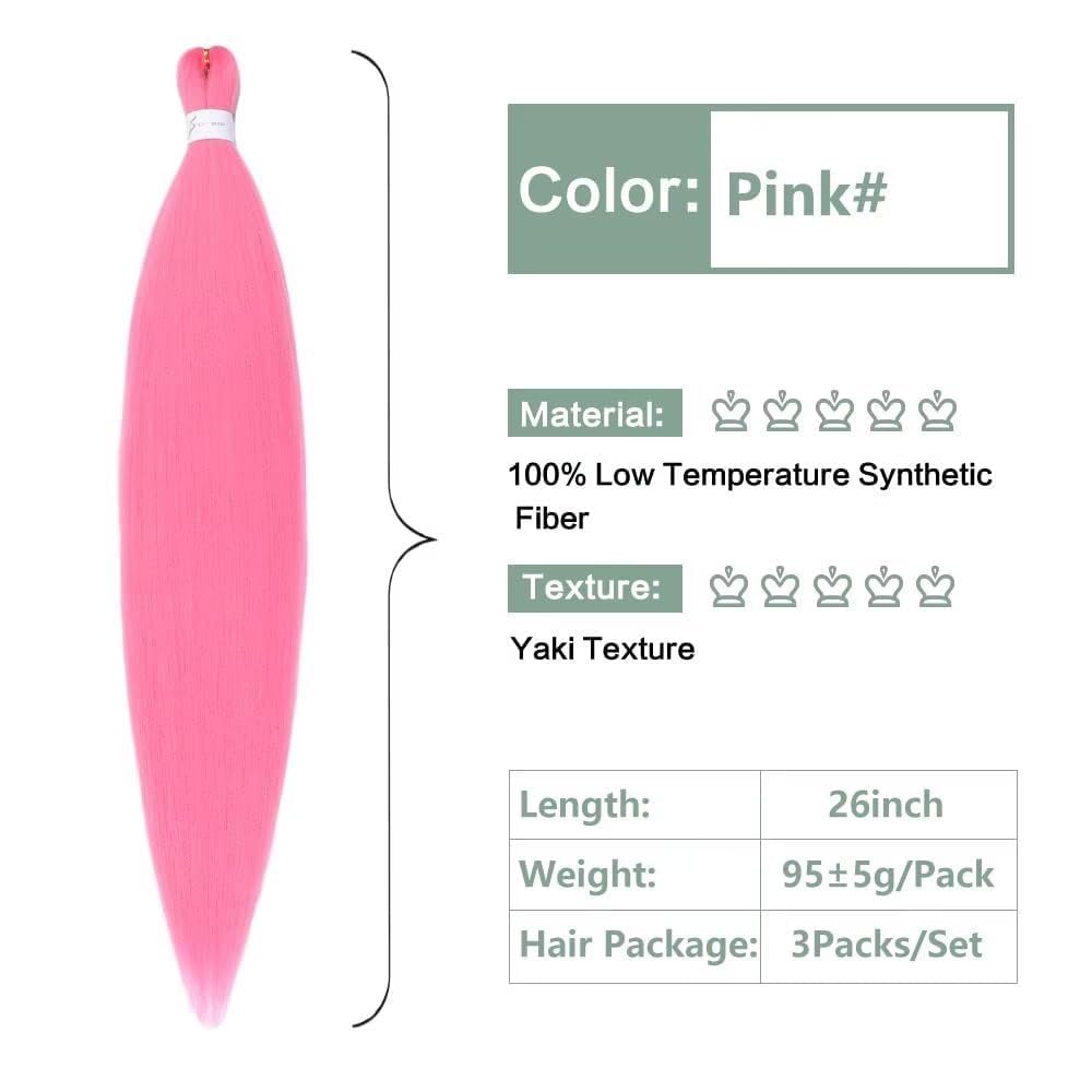 YDDM Capelli Per Treccine Africane Morado Extension Treccine Texture Yaki Easy Install per Principianti 32 Pollici 3 Pezzi Capelli Leggeri e Naturali per Box Braids, Twist e Crochet — view 128