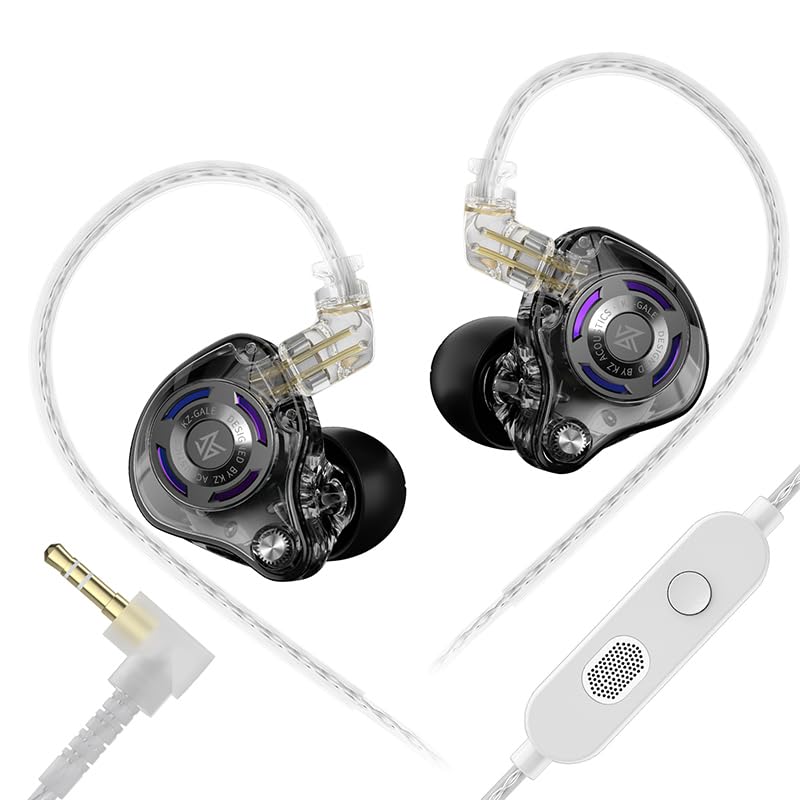 Linsoul KZ Gale In Ear Monitor,Auricular con Controlador Dinámico