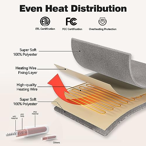 Trustwarmth NHB-F7284 Heated Blanket Electric Blanket Full Size thumb #6