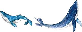Homoyoyo 1 Conjunto De Adesivos De Parede De Baleia Decalques De Parede Para Meninas Adesivos De Papel De Parede Adesivos De Papel De Parede Subaquáticos Decorações Para Festas Oceano