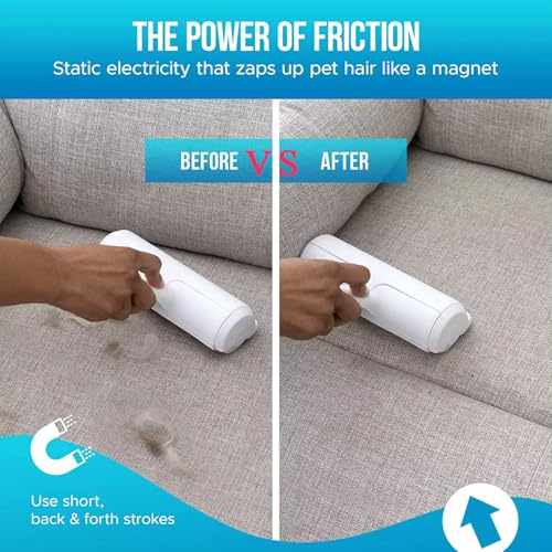 Image of Pet Hair Remover - Lint Roller for Dogs and Cats - Effective Pet Hair Roller for Cat, Furniture, Carpet, Car Seat, Bedding, Pet Hair Removal Tool, Perfect Dog Fur Remover