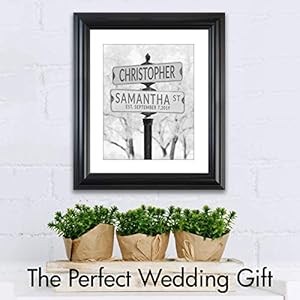 Personalized Wedding Gift - Keep Me Warm Street Sign Art Print in Snow - Modern Wedding Gift and Engagement Party Display, Customized Print with Couples Name and Special Date, Black and White Print Personalized Wedding Gift Keep Me Warm Street Sign Art Print in Snow Modern Wedding Gift and Engagement Party Display Customized Print with Couples Name and Special Date Black and White Print