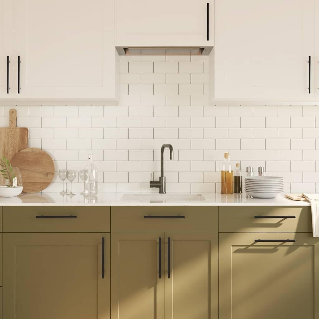 Tirador en T para muebles, 10 unidades, color negro, distancia entre orificios, 160 mm, acero inoxidable con recubrimiento en polvo para armario, cajón, puerta, cómoda, cocina, baño, montaje