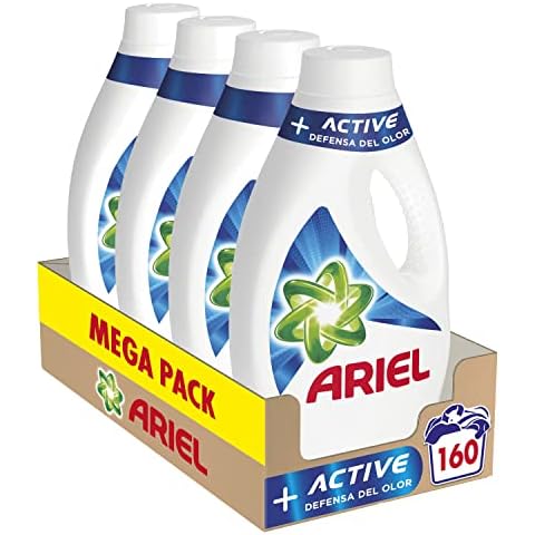 Ariel Detergente Lavadora Líquido, Active Odor Defense, 160 Lavados Cover