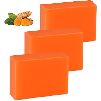 Kojic Acid Soap 3 x 65 g Vitamin C Soap Piece Gentle Soap for Face and Body Shower Soap Natural Soap Square