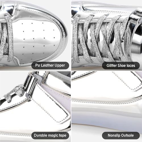 Image of Light Up Shoes Men Women LED Shoes USB Charging Adult High Top LED Sneakers Glow in The Dark Footwear for Dancing Party Festivals Festivals