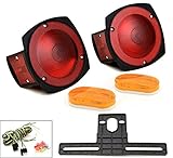 XtremepowerUS Multi-Function Complete Trailer Light Kit 12V Tail Lights Side Markers for Boat Trailer Truck Van