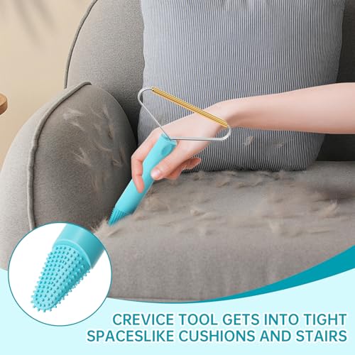 Image of 3-Pack Pet Hair Removal Tool,Dog Cat Hair Remover,Lint Shaver Cleaner Pro,Fur Removal Tool,Portable Carpet Scraper,Carpet Rake,Pet Hair Brush for Carpet,Clothes,Car Mats,Couch,Pet Bed,Furniture