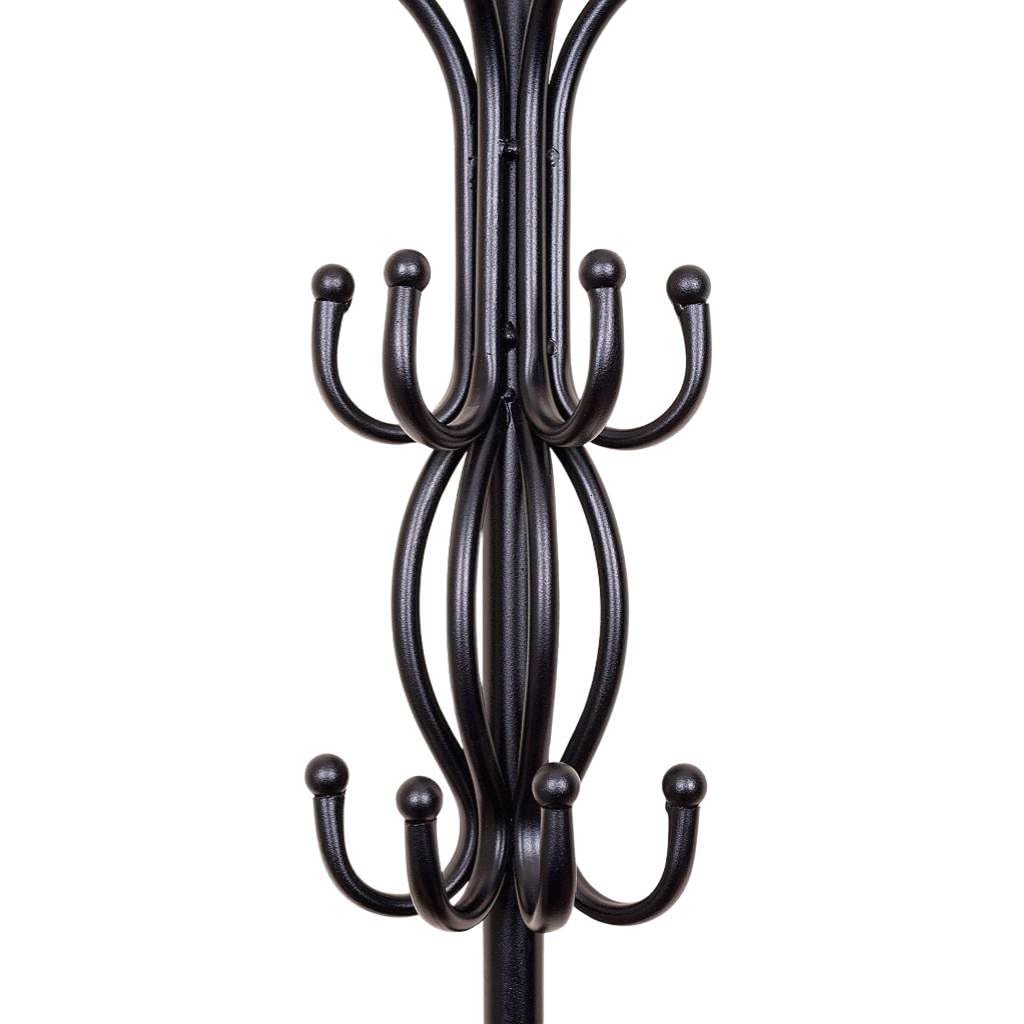 DanDiBo Wandgaderobe Halbrund Wand Metall Schwarz Vienno 66cm Gaderobe Kleiderhaken Gaderobenhaken Hakenleiste Flurgaderobe Haken
