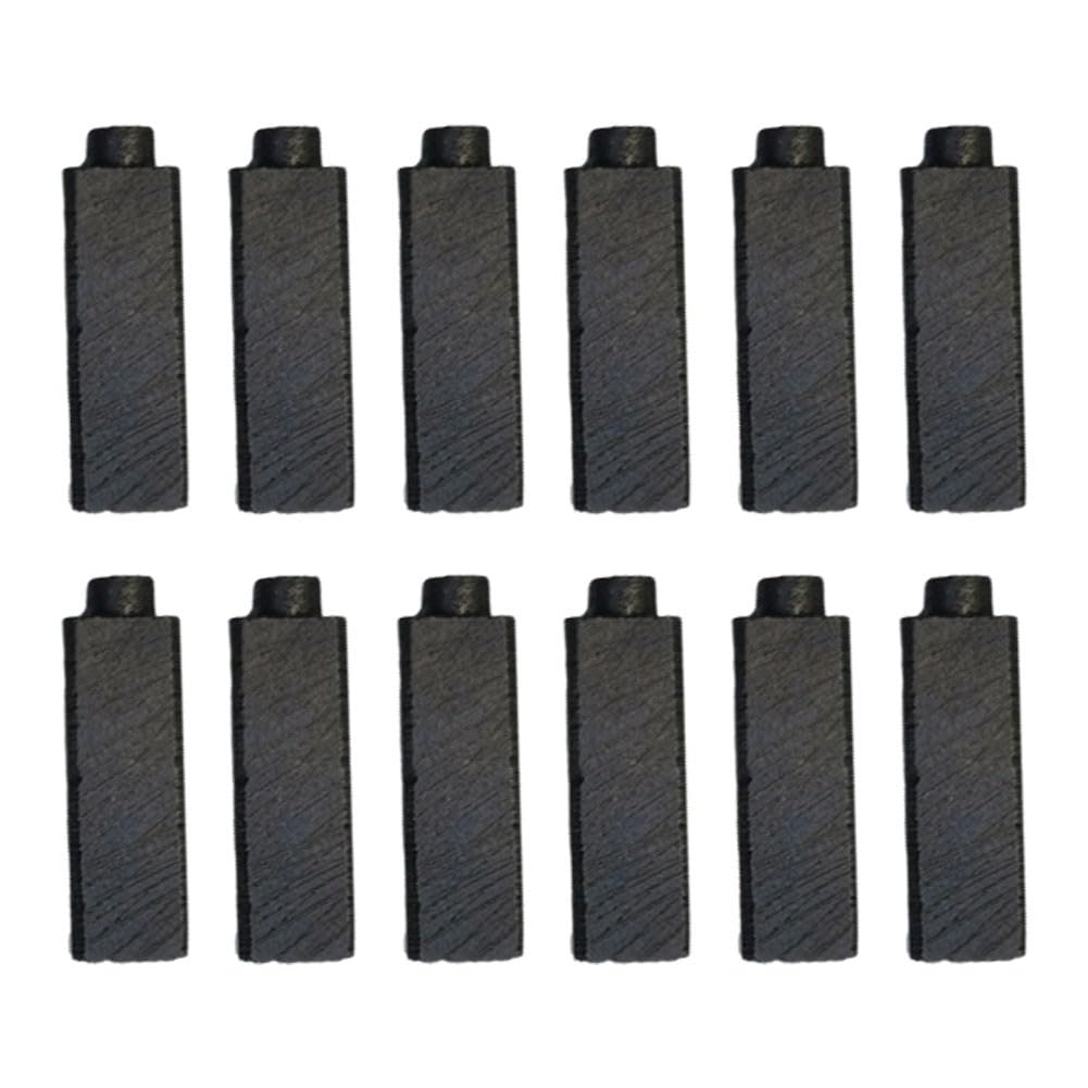 Set di spazzole in carbonio per motore di ancoraggio, asciugacapelli elettrico, materiale in carbonio, installazione rapida, 4 x 5 x 17 mm, nero, confezione da 12 pezzi di ricambio adatti per vari