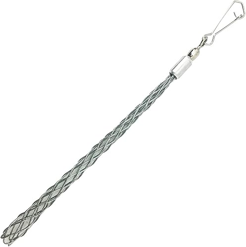 Miniatura 3 de 2 unids ojo malla cable agarre extractor galvanizado cable tirando calcetín agarre de cuerda de alambre calcetín de alambre