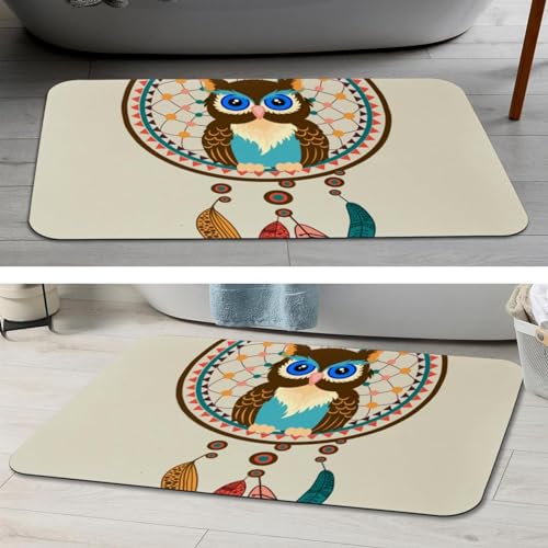 Tapis de douche hibou pour une salle de bain cosy et chaleureuse - 7