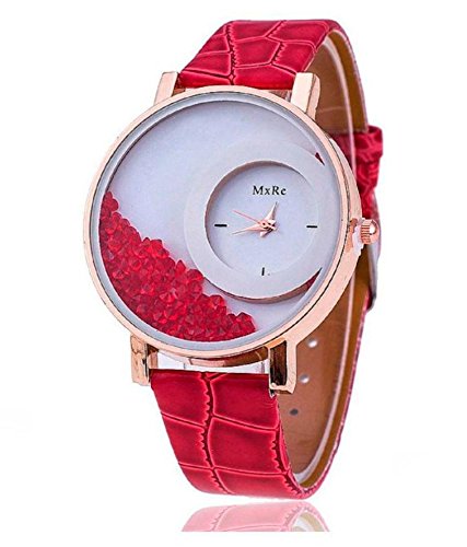 LEMONADE Red Strap Moving Beads Analog Wrist Watch - for Women, Girls (B078LP9W1P) Amazon Price History, Amazon Price Tracker