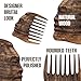 Premium Wooden Beard Comb Handmade Natural Wood Comb for Men’s Beard Care Perfect for Styling Grooming and Detangling Beard & Mustache Walnut Comb Beard Accessories Wood Beard Comb (Walnut Man)