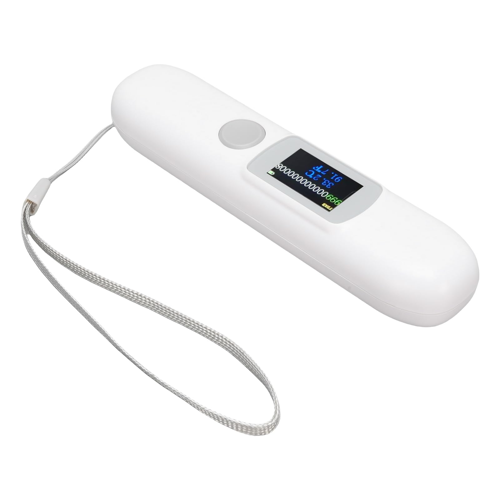 ZJchao mit Temperatur Haustier-Mikrochip-Scanner, Tier-Mikrochip-Tag-Leser mit 0,14-Zoll-HD-Farbbildschirm für die Haustierverwaltung