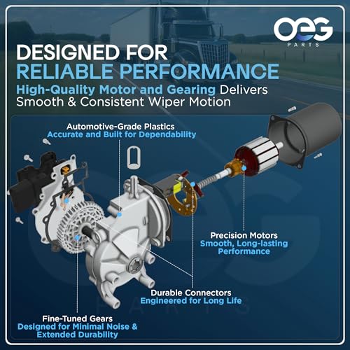 Image of OEG Parts New Windshield Wiper Motor Compatible With Bluebird 30 NM Multiple Years Front Wiper Motor 00076586
