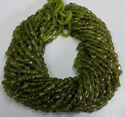 Péridot naturel LKBEADS perles ovales de 5x8mm pour créer vos bijoux d'été personnalisés