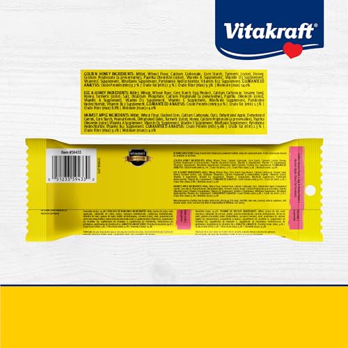 Image of Vitakraft Crunch Sticks Parakeet Treat - Triple-Baked Millet Parakeet Treats with Natural Wood Center - Crunchy & Nutritious Bird Treat Sticks for Small Animals (12 Count, Honey, Egg, and Apple)