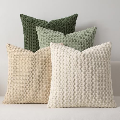 Kevin Textile Spring Throw Pillow Covers Pack of 4 Super