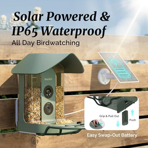 Image of Kiwibit Bird Feeder with 4K Camera, Hummingbird Feeder Kit Included