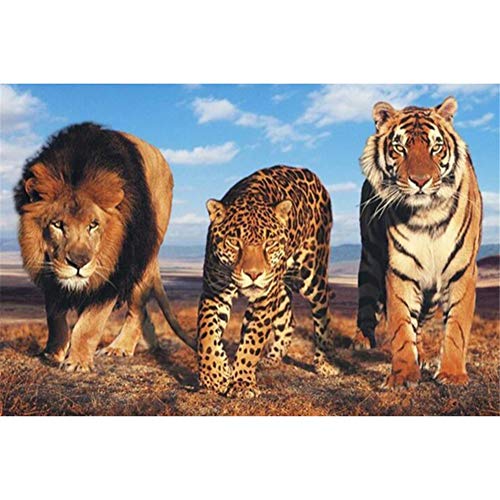 Peinture diamant lion pour réduire le stress activité adulte 5D