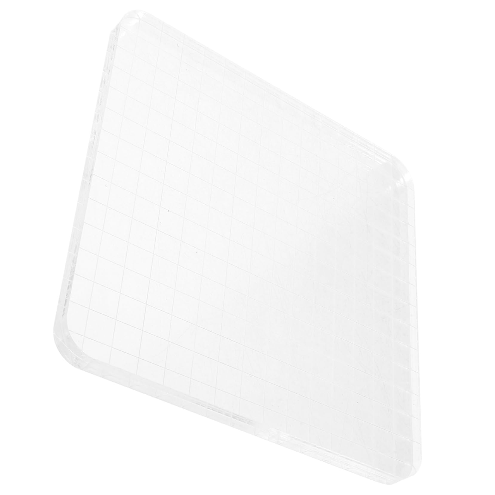OSALADI Stamping Block Acrylic Stamp Making Board Grid Safe Material for Long-Lasting Use