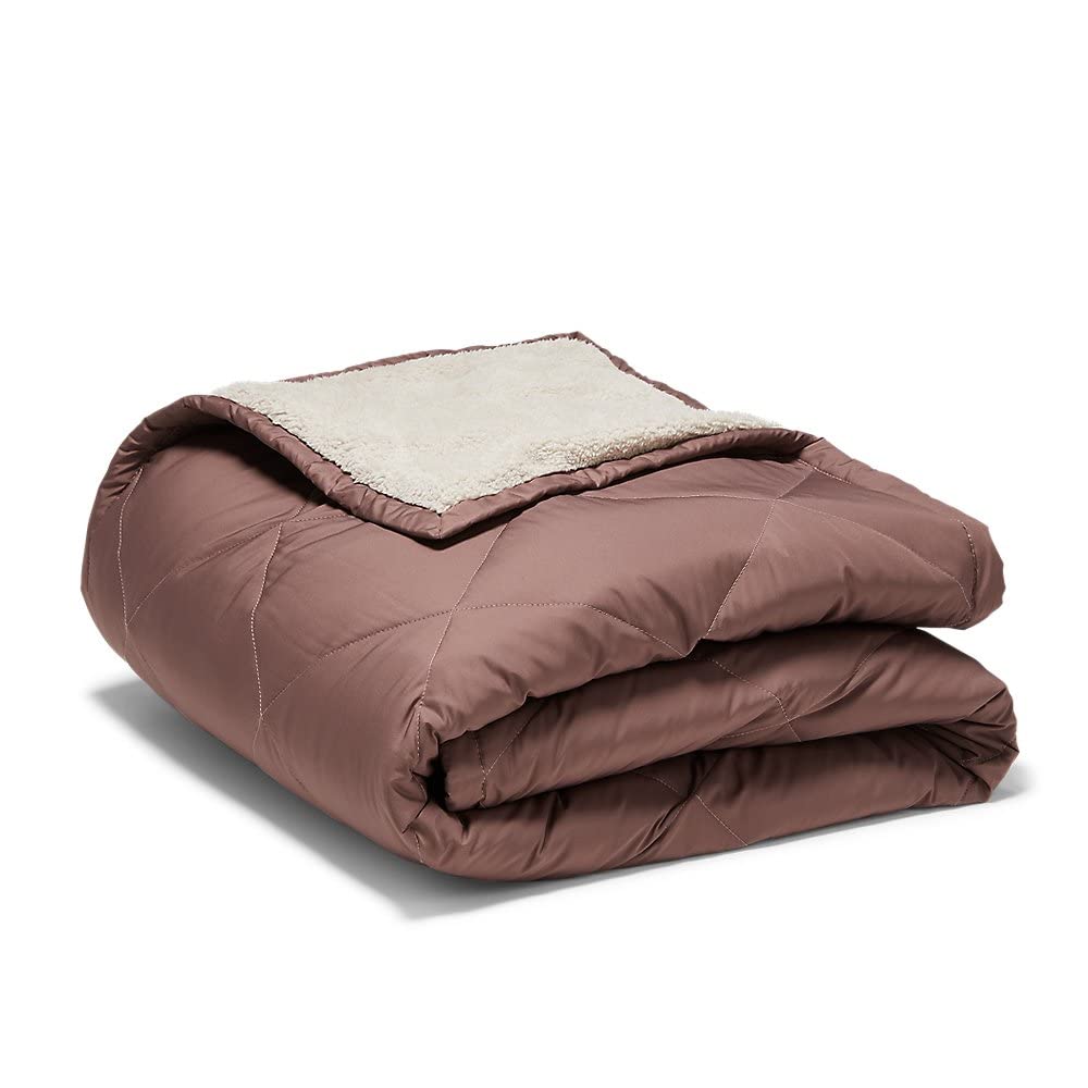 Eddie Bauer Oversized Down Throw, Mulberry, One Size