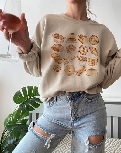 Bread Chart Sweatshirt, Trendy Bread Baker Shirt, Bread Lover Tee Gift, Bread Baker Hoodie Present, Baking Shirt, Bakery Oversized Shirt, Bread Baker Shirt, Chef Gift, Bread Baker Gift3