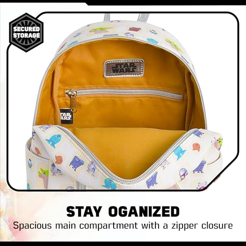 Image of Star Wars Grogu Mini Backpack, Multi, 9 Inch | The Mandalorian Small Travel Bag for Men and Women