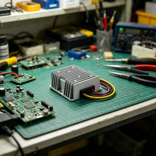 Convertidor reductor de 24 V a 12 V listo para montaje en electrónica de vehículos y barcos 2