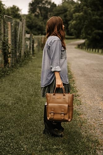 Image of Montana West Wrangler Womens Convertible Backpack Purse Anti-Theft Brown Backpack with Adjustable Crossbody Shoulder Strap for Work Travel WG175-9110BR